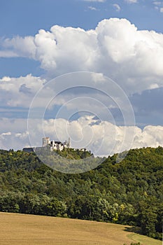 Ruins of Cachtice castle, residence of Elisabeth Bathory, Slovakia