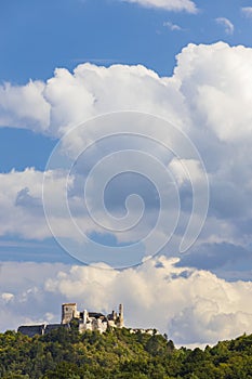 Ruins of Cachtice castle, residence of Elisabeth Bathory, Slovakia