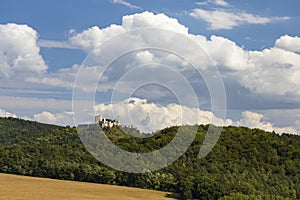 Ruins of Cachtice castle, residence of Elisabeth Bathory, Slovakia