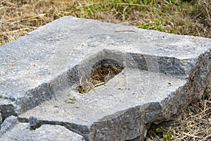 Ruins of Calatabarbaro Castle in Segesta Archaeological Park