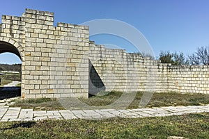 Ruins of The capital city of the First Bulgarian Empire medieval stronghold Great Preslav Veliki Preslav, Shumen Region