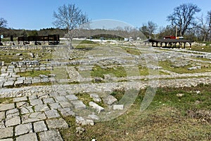 Ruins of The capital city of the First Bulgarian Empire medieval stronghold Great Preslav Veliki Preslav, Shumen Region