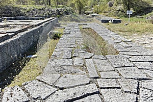 Ruins of The capital city of the First Bulgarian Empire medieval stronghold Great Preslav Veliki Preslav, Shumen Region