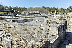 Ruins of The capital city of the First Bulgarian Empire medieval stronghold Great Preslav Veliki Preslav, Shumen Region