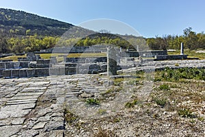 Ruins of The capital city of the First Bulgarian Empire medieval stronghold Great Preslav Veliki Preslav, Shumen Region