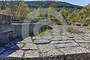 Ruins of The capital city of the First Bulgarian Empire medieval stronghold Great Preslav Veliki Preslav, Shumen Region