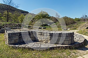 Ruins of The capital city of the First Bulgarian Empire medieval stronghold Great Preslav Veliki Preslav, Shumen Region