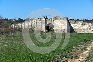 Ruins of The capital city of the First Bulgarian Empire medieval stronghold Great Preslav Veliki Preslav, Shumen Region