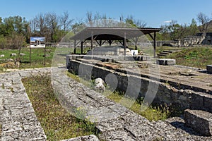 Ruins of The capital city of the First Bulgarian Empire medieval stronghold Great Preslav Veliki Preslav, Shumen Region