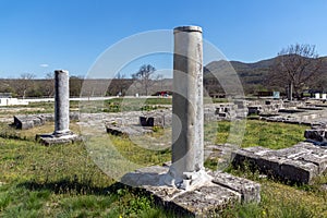 Ruins of The capital city of the First Bulgarian Empire medieval stronghold Great Preslav Veliki Preslav, Shumen Region