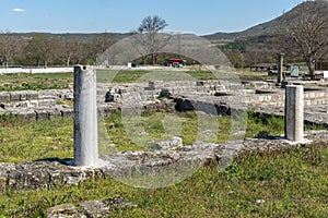 Ruins of The capital city of the First Bulgarian Empire medieval stronghold Great Preslav Veliki Preslav, Shumen Region