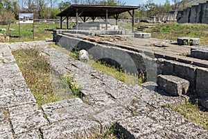 Ruins of The capital city of the First Bulgarian Empire medieval stronghold Great Preslav Veliki Preslav, Shumen Region