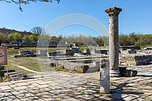 Ruins of The capital city of the First Bulgarian Empire medieval stronghold Great Preslav Veliki Preslav, Shumen Region