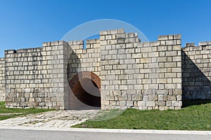 Ruins of The capital city of the First Bulgarian Empire medieval stronghold Pliska, Bulgaria