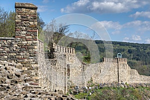 Ruins of The capital city of the Second Bulgarian Empire medieval stronghold Tsarevets, V