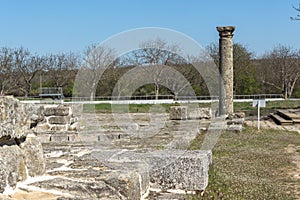 Ruins of The capital of the First Bulgarian Empire medieval stronghold Great Preslav Veliki Preslav, Bulgaria