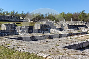 Ruins of The capital of the First Bulgarian Empire medieval stronghold Great Preslav Veliki Preslav, Bulgaria