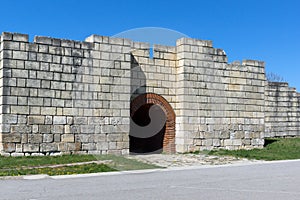 Ruins of The capital of the First Bulgarian Empire medieval stronghold Pliska, Bulgaria