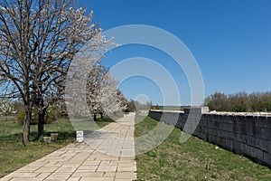 Ruins of The capital of the First Bulgarian Empire medieval stronghold Pliska, Bulgaria