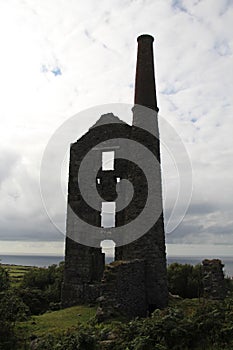 The Ruins Of Carn Galver Tin Mine, Cornwall, UK.