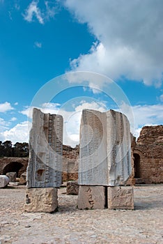 Ruins of Carthage, Roman alphabet