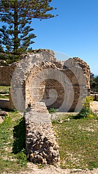 Ruins of Carthage in Tunisia