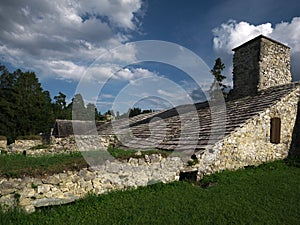 Ruins of the Carthusian monastery in the Slovak paradise