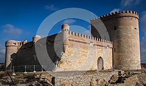 Ruins of castle in Arevalo, Avila, Castilla y Leon, Spain