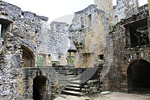 Ruins of Castle in Beaufort, Luxembourg