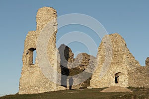 Ruins of castle Branc in Slovakia