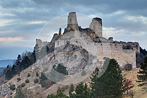 The ruins of castle Cachtice