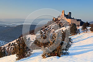 The ruins of castle Cachtice