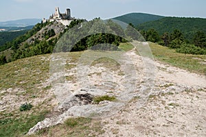 The ruins of castle Cachtice