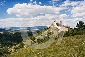 The ruins of castle Cachtice