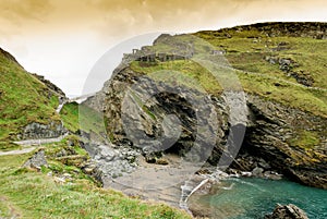 Ruins of the castle of Camelot