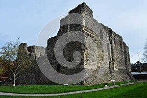 Ruins of castle in Canterbury