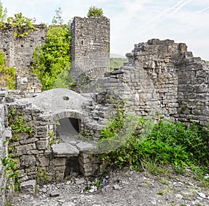 Ruins of Castle Dvigrad in Istria