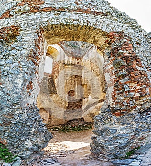 Ruins of the castle Gymes in Slovakia