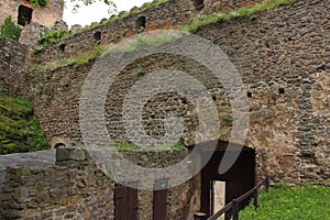 The ruins of the castle on the hill Chojnik near Jelenia GÃÂ³ra.