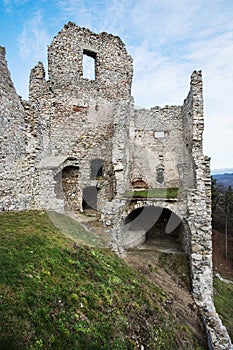 Ruins of castle Hrusov