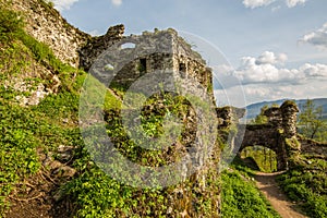 The ruins of the castle