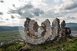 The ruins of the castle