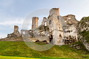 Ruins of the castle in Ogrodzieniec, Poland.