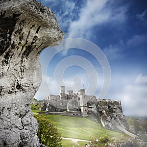 Ruins of a castle, Ogrodzieniec, Poland.