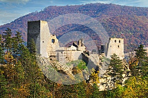 The ruins of the castle Reviste