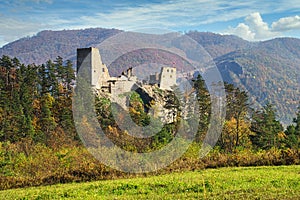 The ruins of the castle Reviste