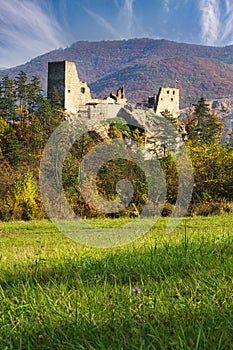 The ruins of the castle Reviste