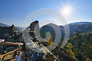 The ruins of the castle Reviste