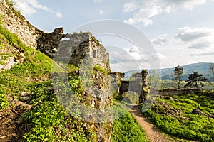 The ruins of the castle