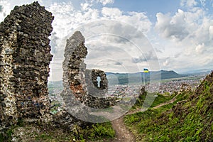 The ruins of the castle